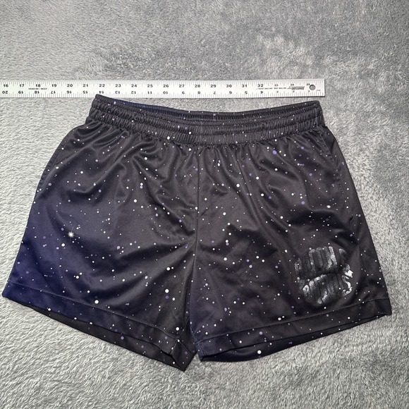 Bacon And Barbells Men's SZ L Training Shorts Fitness Purple Galaxy Design - Picture 5 of 12